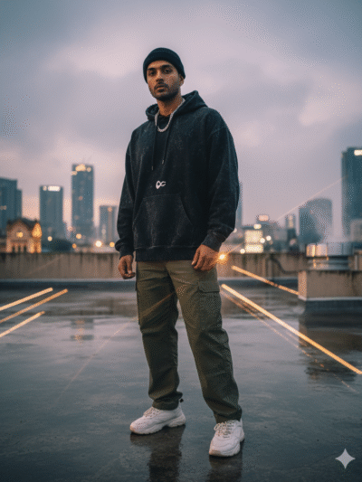 Grinder Unisex Acid Washed Hoodie